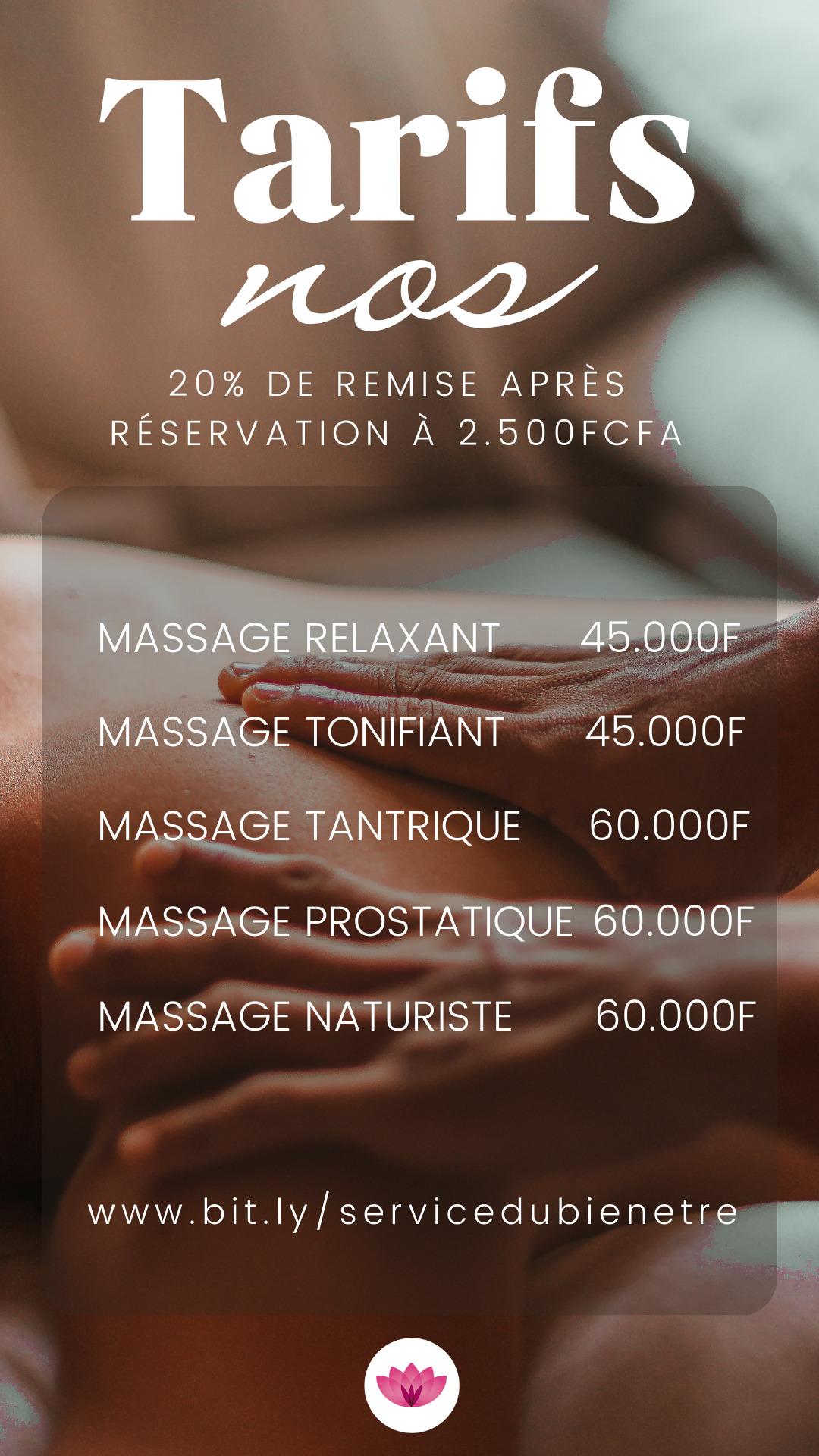 FedaPay Massage du Bienêtre
