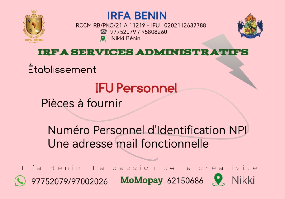 Api Irfa FedaPay - IRFA BENIN SERVICES